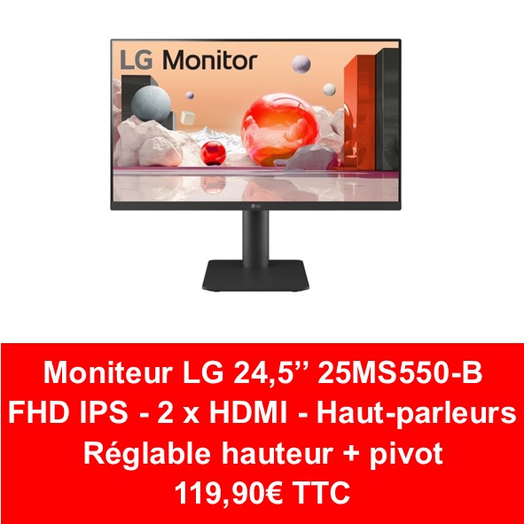 LG 24,5’’ 25MS550-B